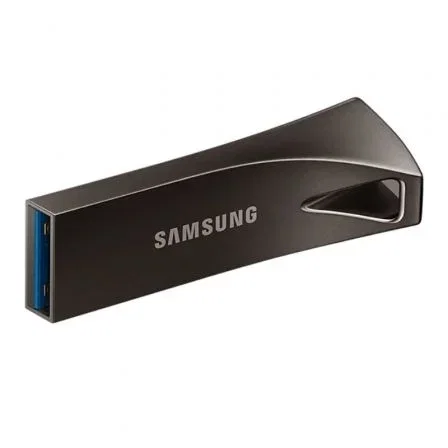 Samsung BAR Plus 128GB USB Flash Drive MUF-128BE4/APC - USB 3.1, Cuerpo Metálico, Resistente al Agua y Golpes, Titan Gray Samsung BAR Plus 128GB USB Flash Drive MUF-128BE4/APC - USB 3.1, Cuerpo Metálico, Resistente al Agua y Golpes, Titan Gray